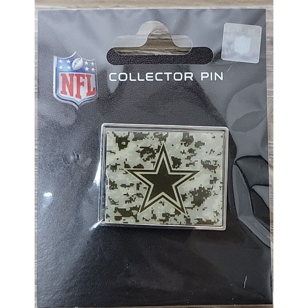 DALLAS COWBOYS DIGITAL CAMOFLAUGE RECTANGLE PIN NEW‎ WINCRAFT